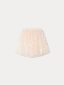 Girl | Pois Sequined Tulle Skirt | Powdered Rose