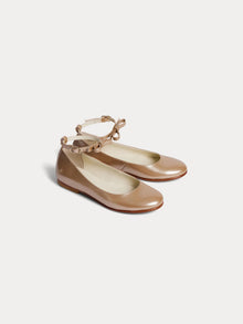Girl | Gayle Leather Mary Janes | Pebble