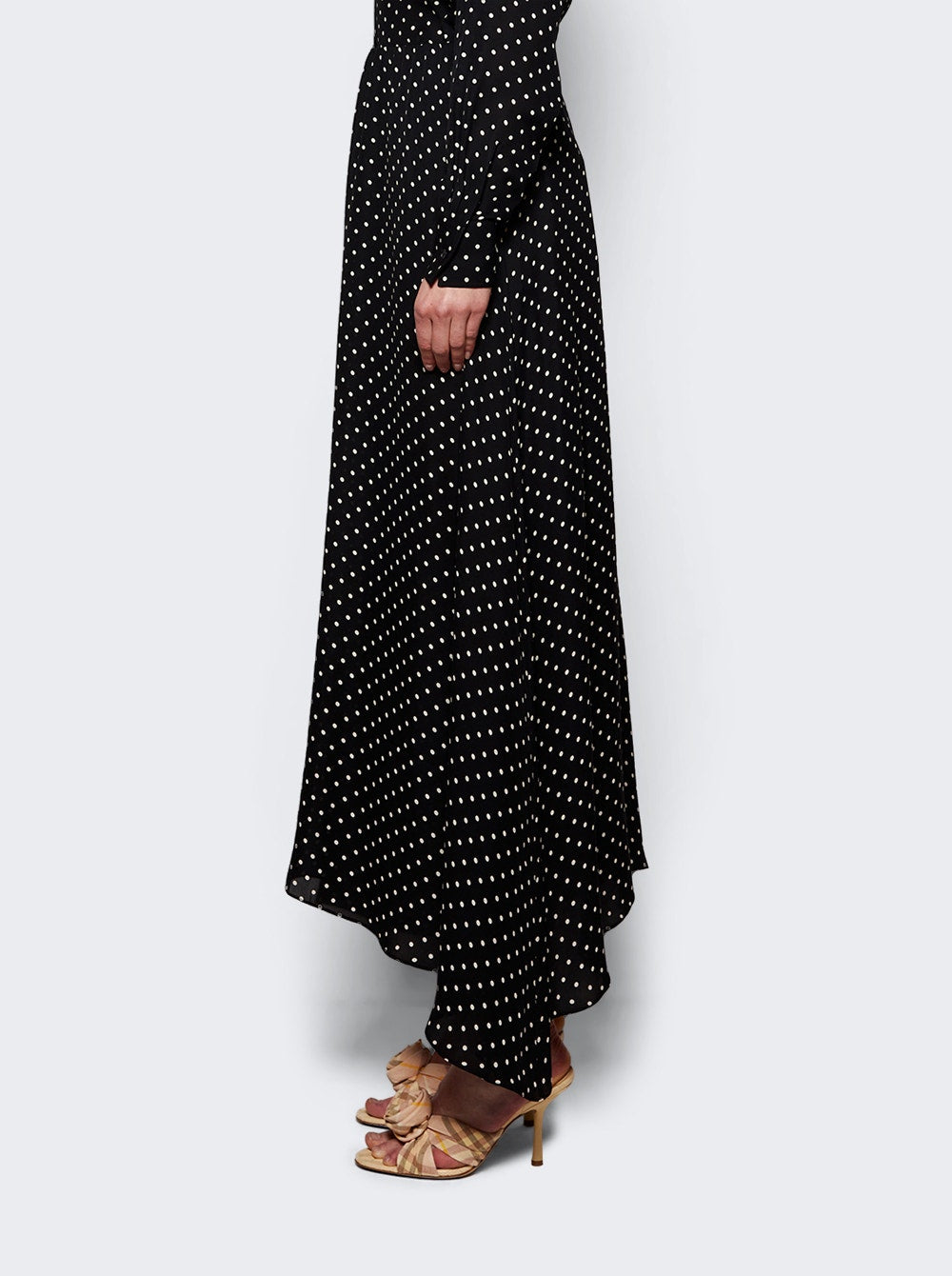 Women | WARDROBE.NYC | Flared Skirt Black Polka Dot