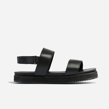 Go-To Flatform Sandal Black/Black Women's Leather Sandal Nisolo