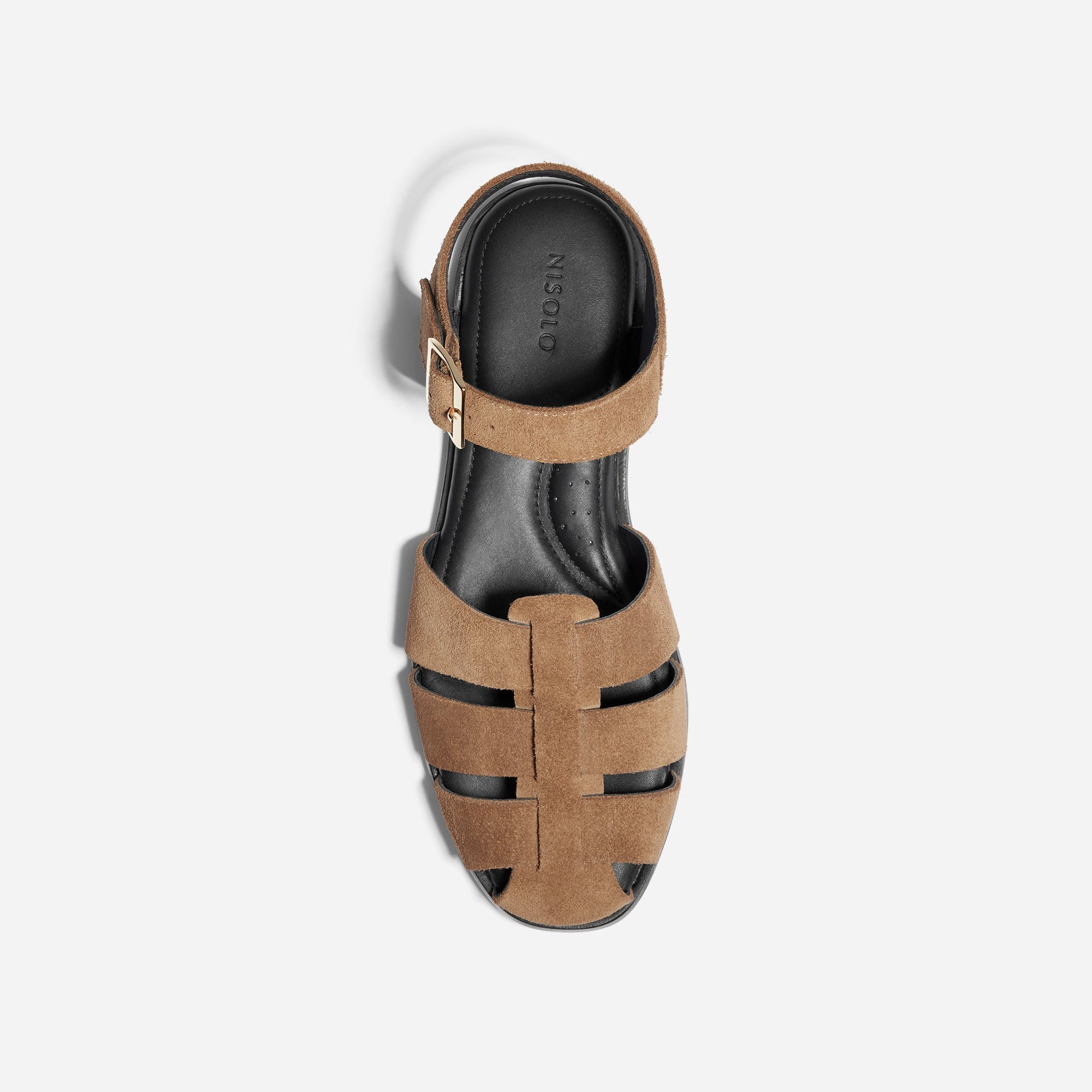 Womens | Mira Fisherman Sandal | Taupe Suede