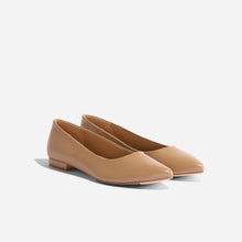 Womens | Fina Pointed Toe Flat | Almond