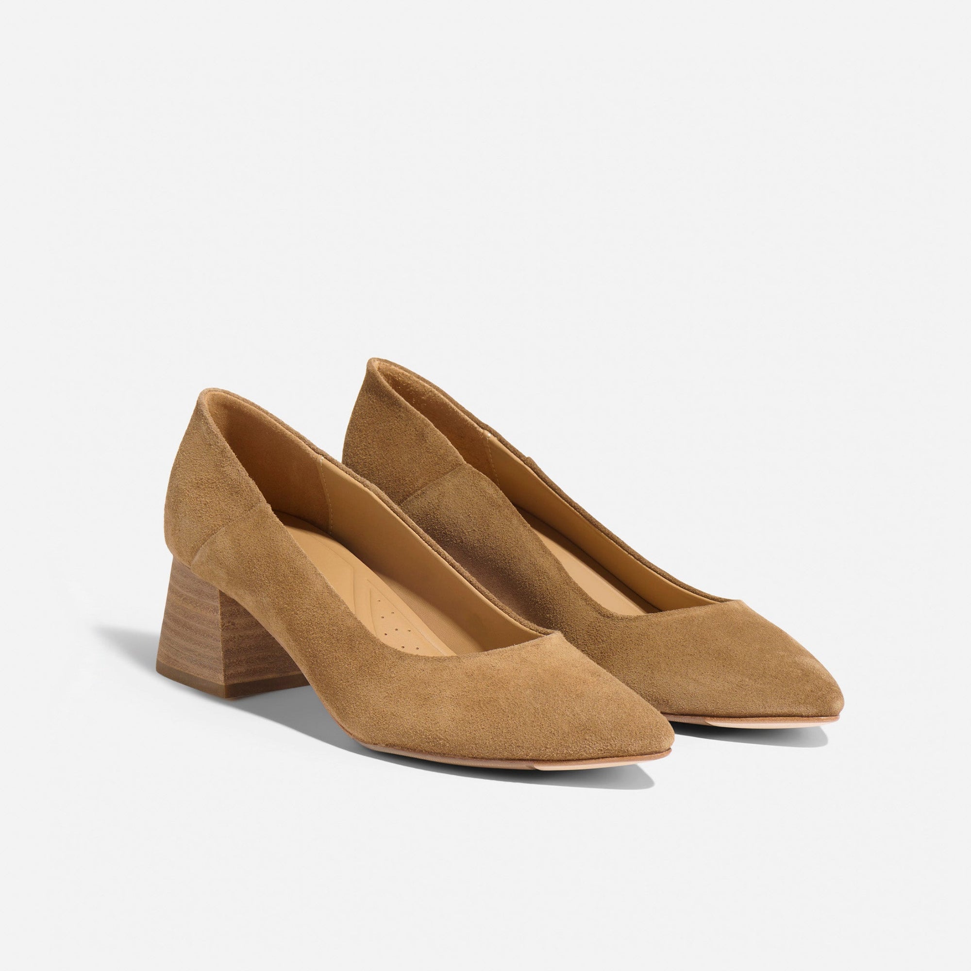Womens | Fiorela Go-To Mid Heel | Taupe Suede