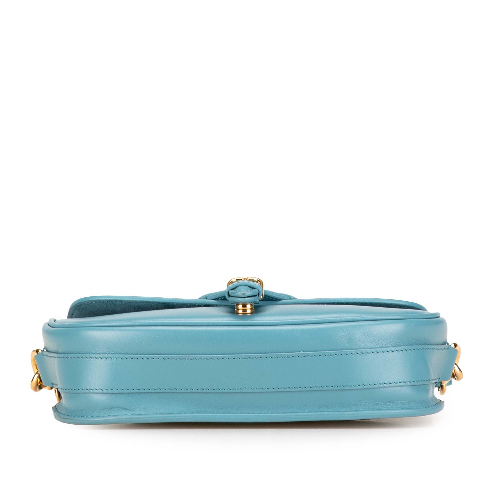 Dior | Pre-Owned Calfskin Bobby East West Crossbody | Blue/Light Blue