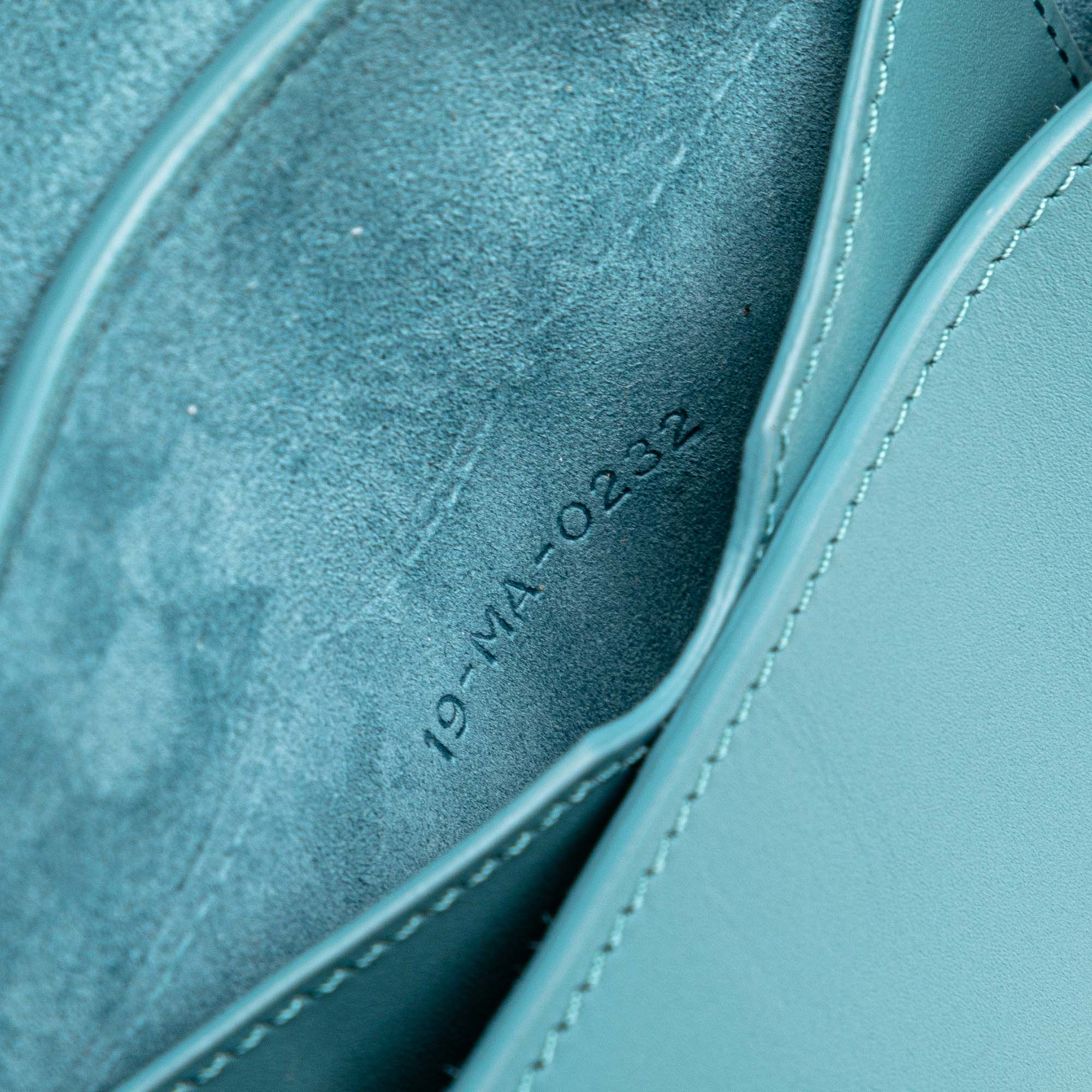 Dior | Pre-Owned Calfskin Bobby East West Crossbody | Blue/Light Blue