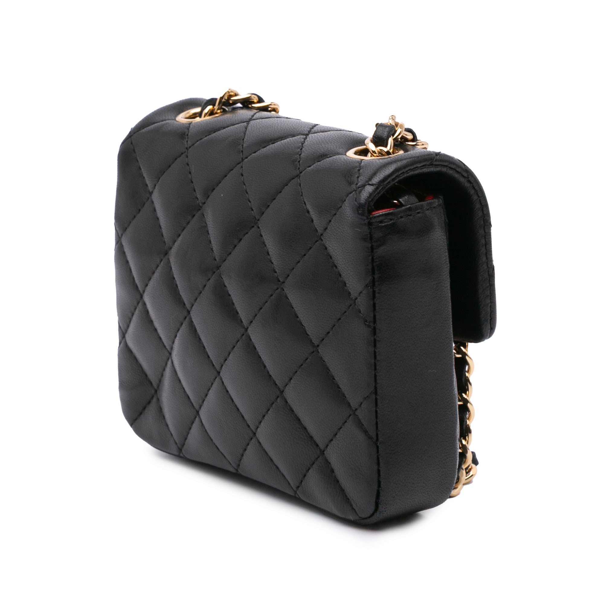 Chanel | Pre-Owned Micro Quilted Lambskin Single Flap | Black