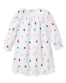 Girl's Twill Delphine Nightgown in Merry Trees in Merry Trees#Color_Merry Trees