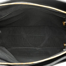 Chanel | Pre-Owned Embroidered Caviar Logo Shoulder Bag | Black