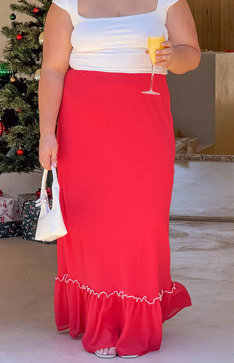 Wiatt Maxi Skirt | Red