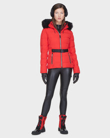 Women | MARYSA Down Puffer | Poppy Red