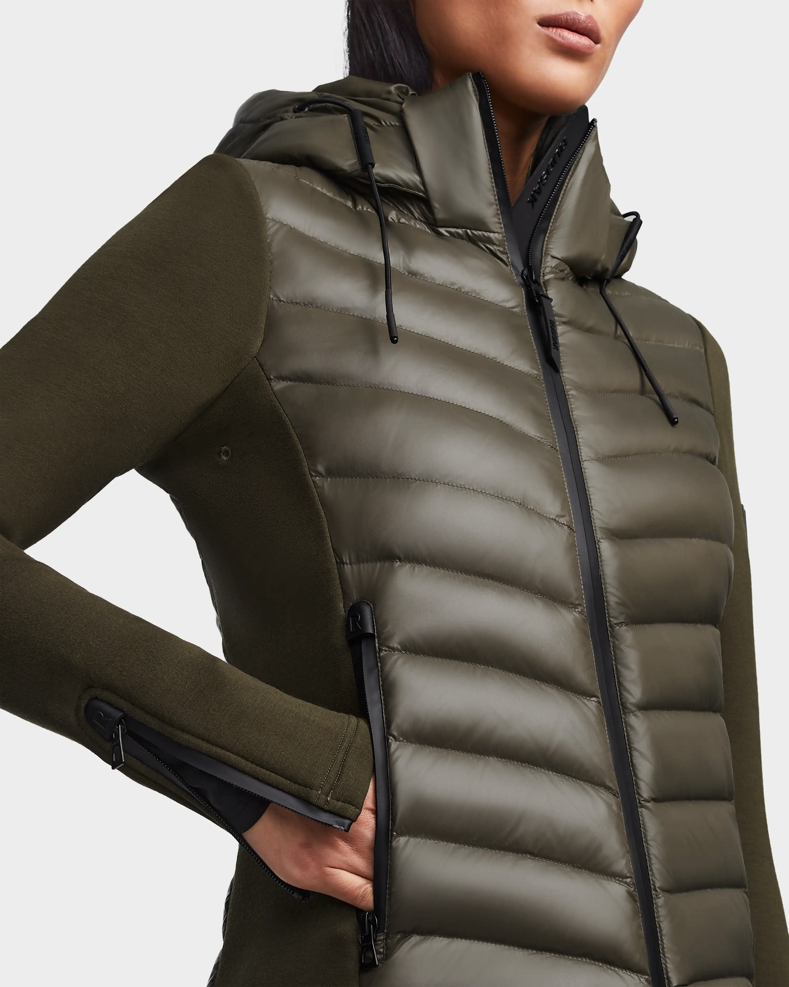 Women | MALYA Hybrid Lightweight Down Jacket | Light Olive