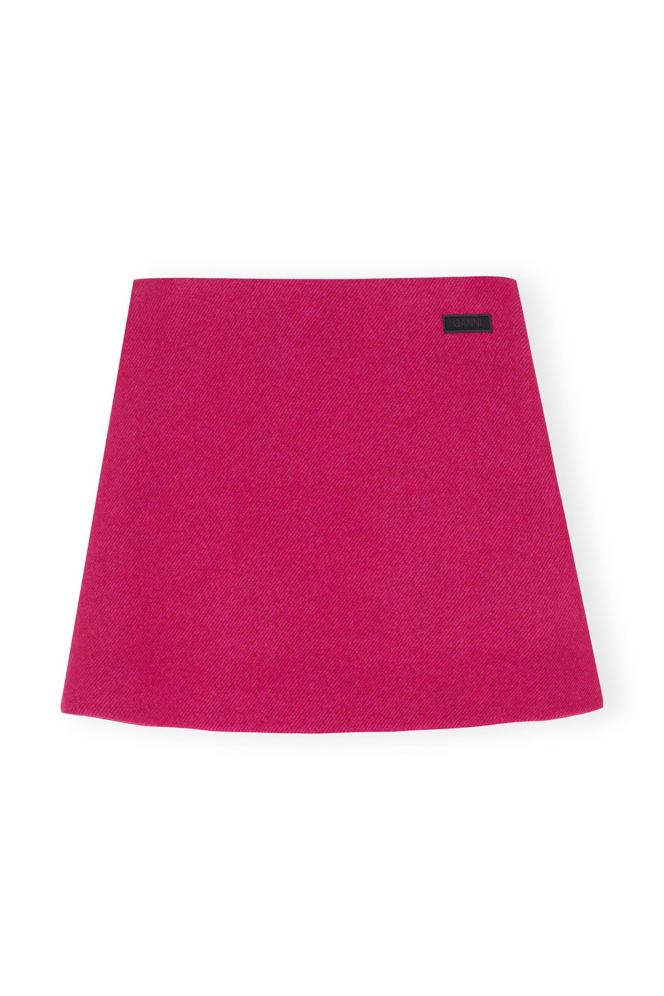 Wool Mini Skirt | Fiery Red