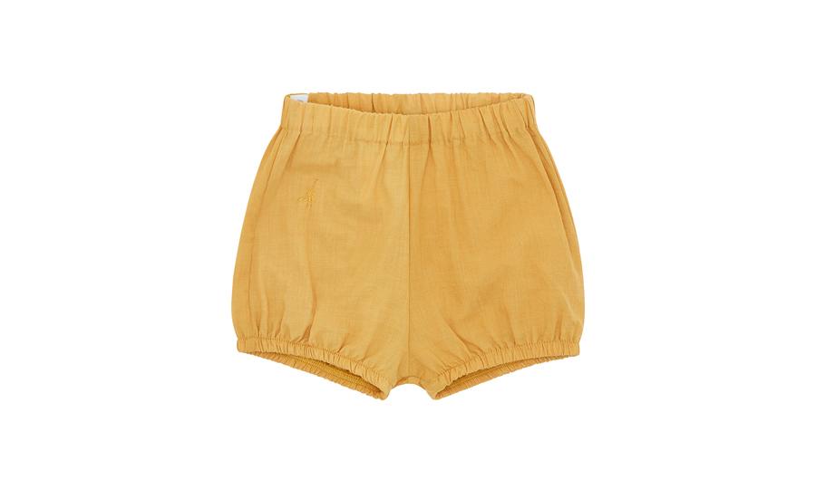 Organic Cotton Woven Bloomer Shorts | Mustard Seed - Natural Meyna Laxiflora Plant