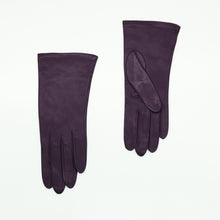 Womens | Silk Lined Leather Gloves | Dark Currant