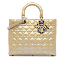 Dior | Pre-Owned Large Patent Cannage Lady | Tan