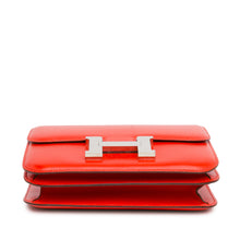Hermes | Pre-Owned Mini Tadelakt Constance 18 with Golden Logo | Red