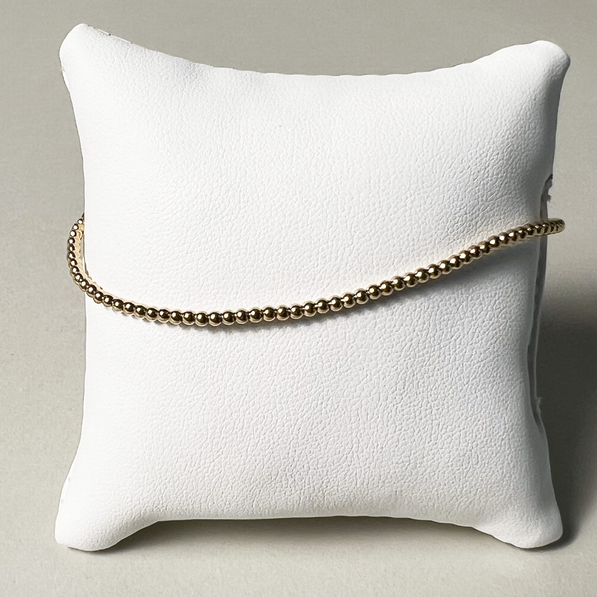 Small Beaded Bracelet | 14K Yellow Gold