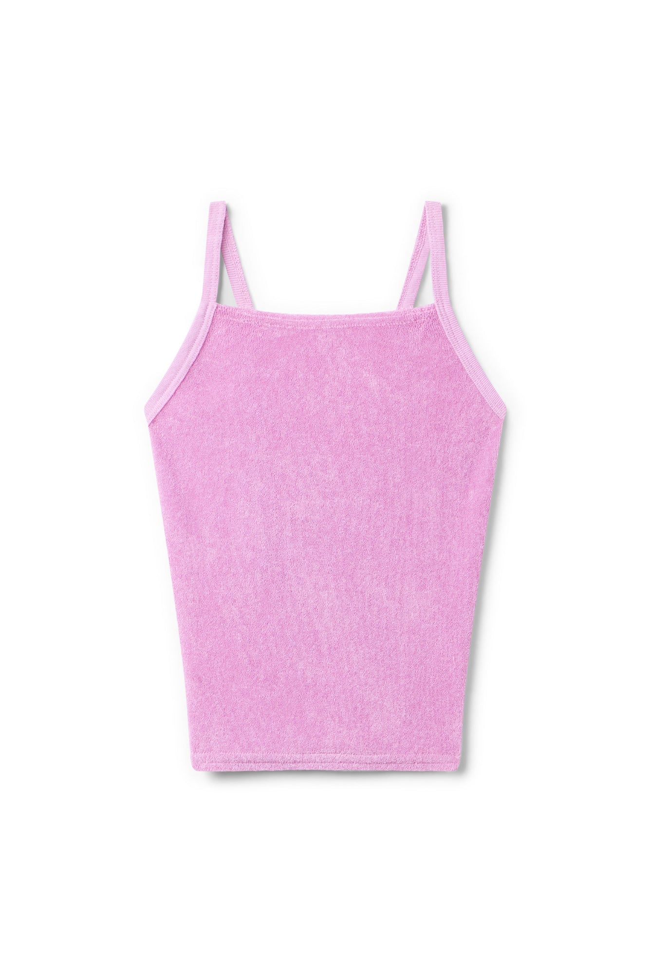 Women | Vintage Terry Laced-Back Crop Tank | Violet