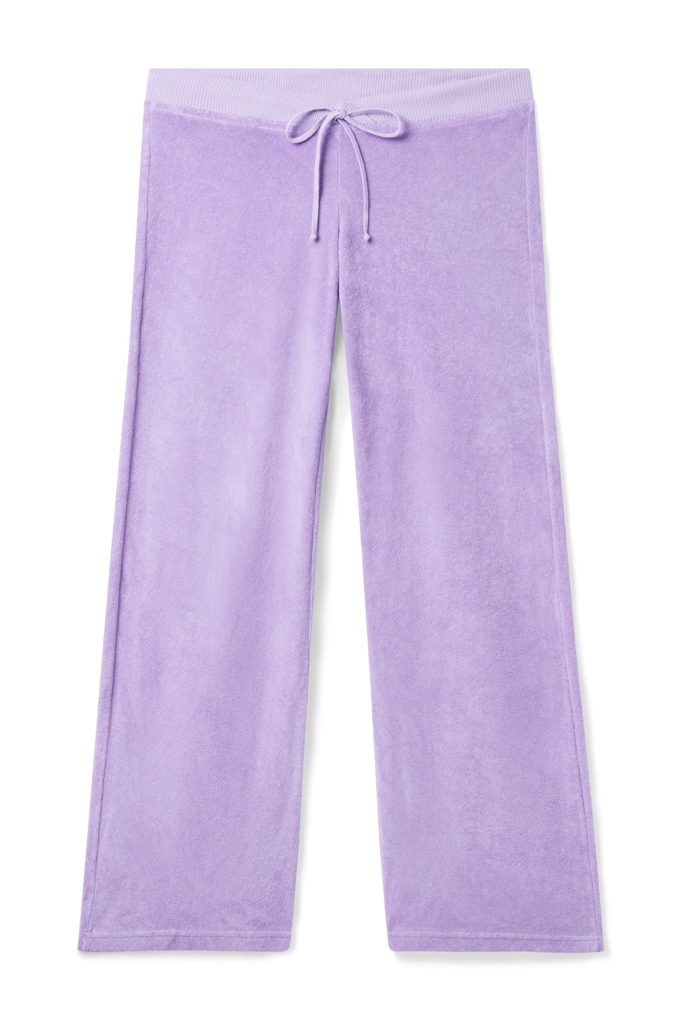 Women | Vintage Terry Crossover Waist Lounge Pant | Lilac