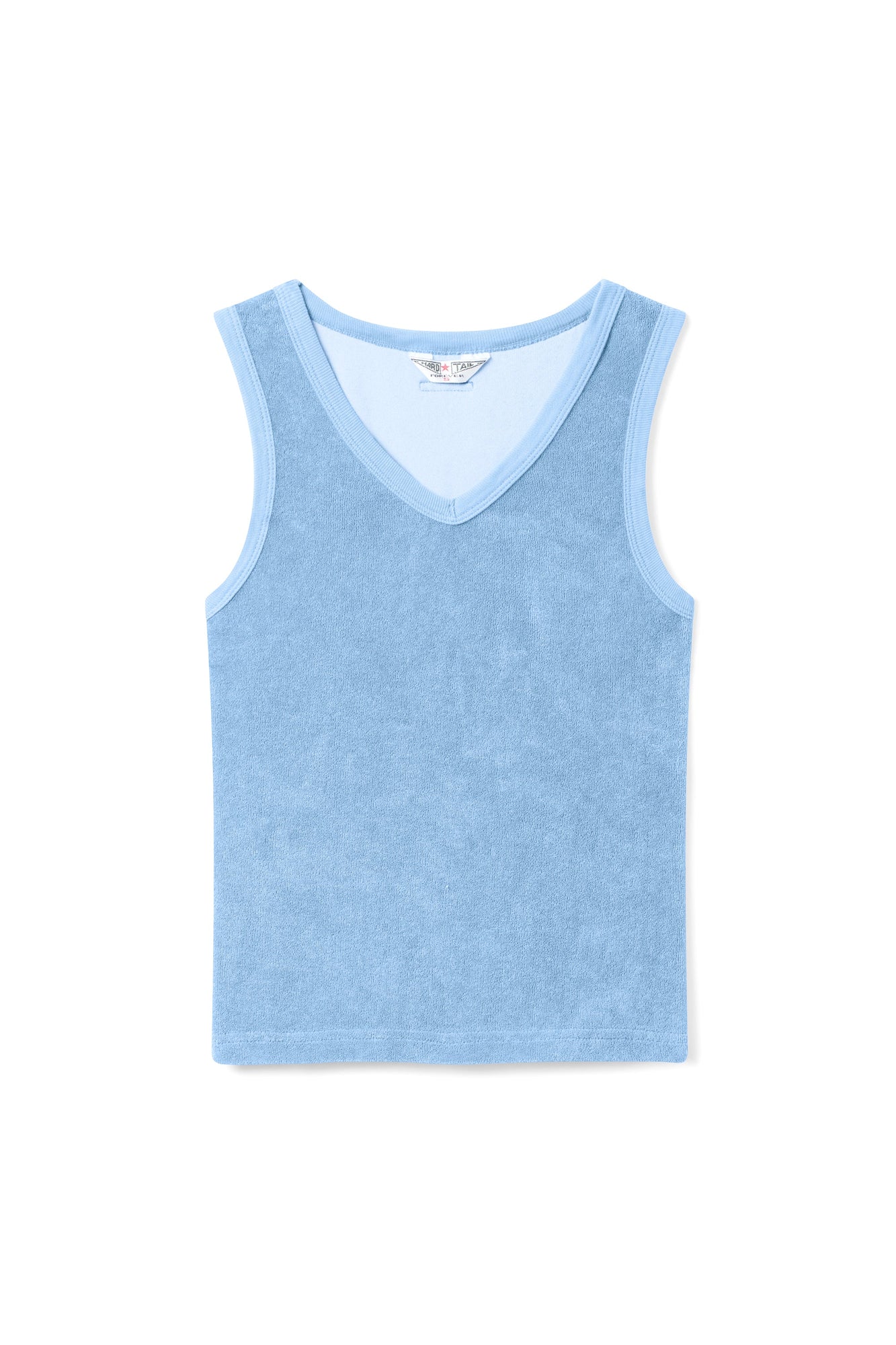 Women | Vintage Terry Fast Back V-Neck Tank | Periwinkle