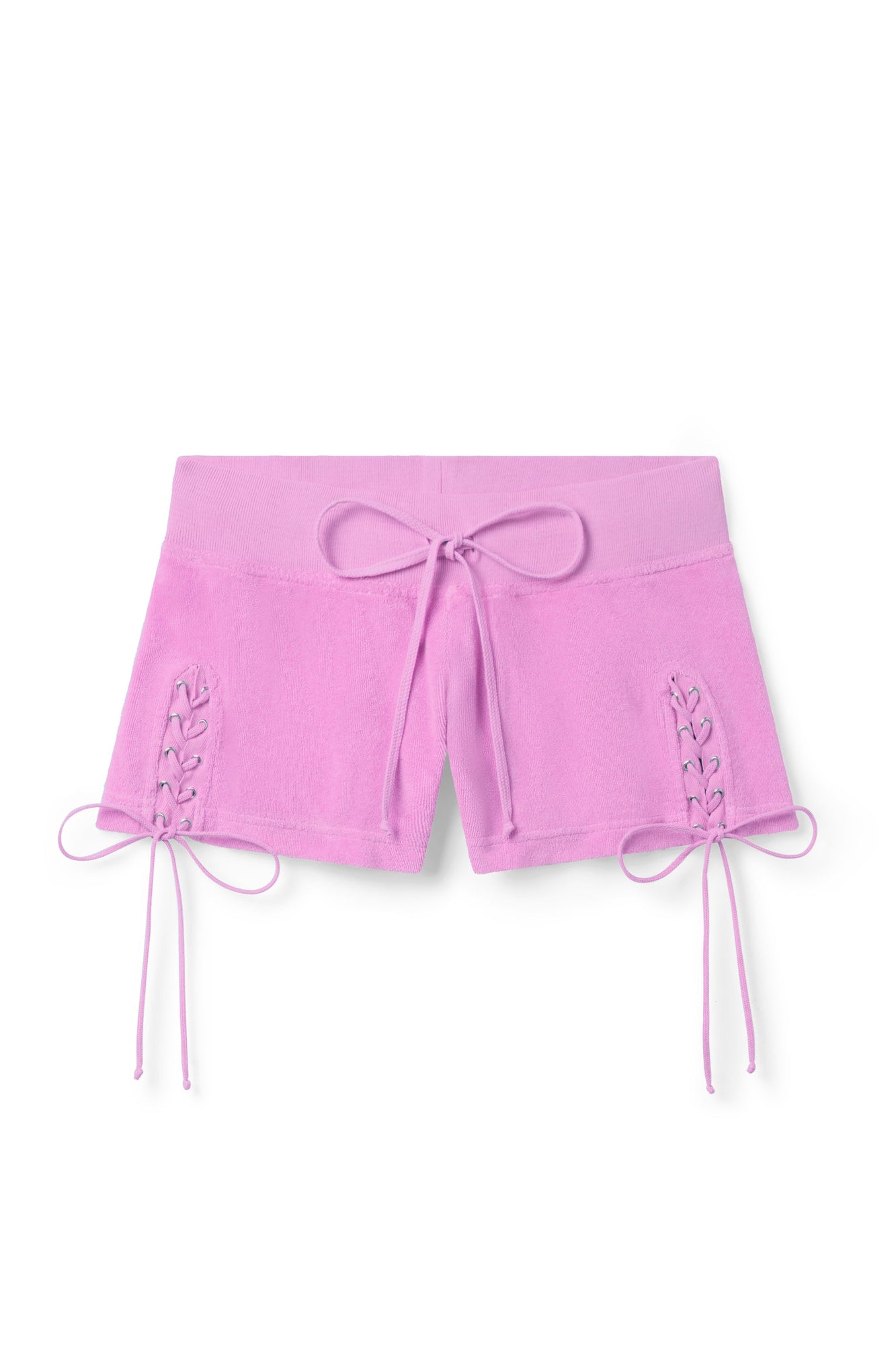 Women | Vintage Terry Lace-Up Short | Violet