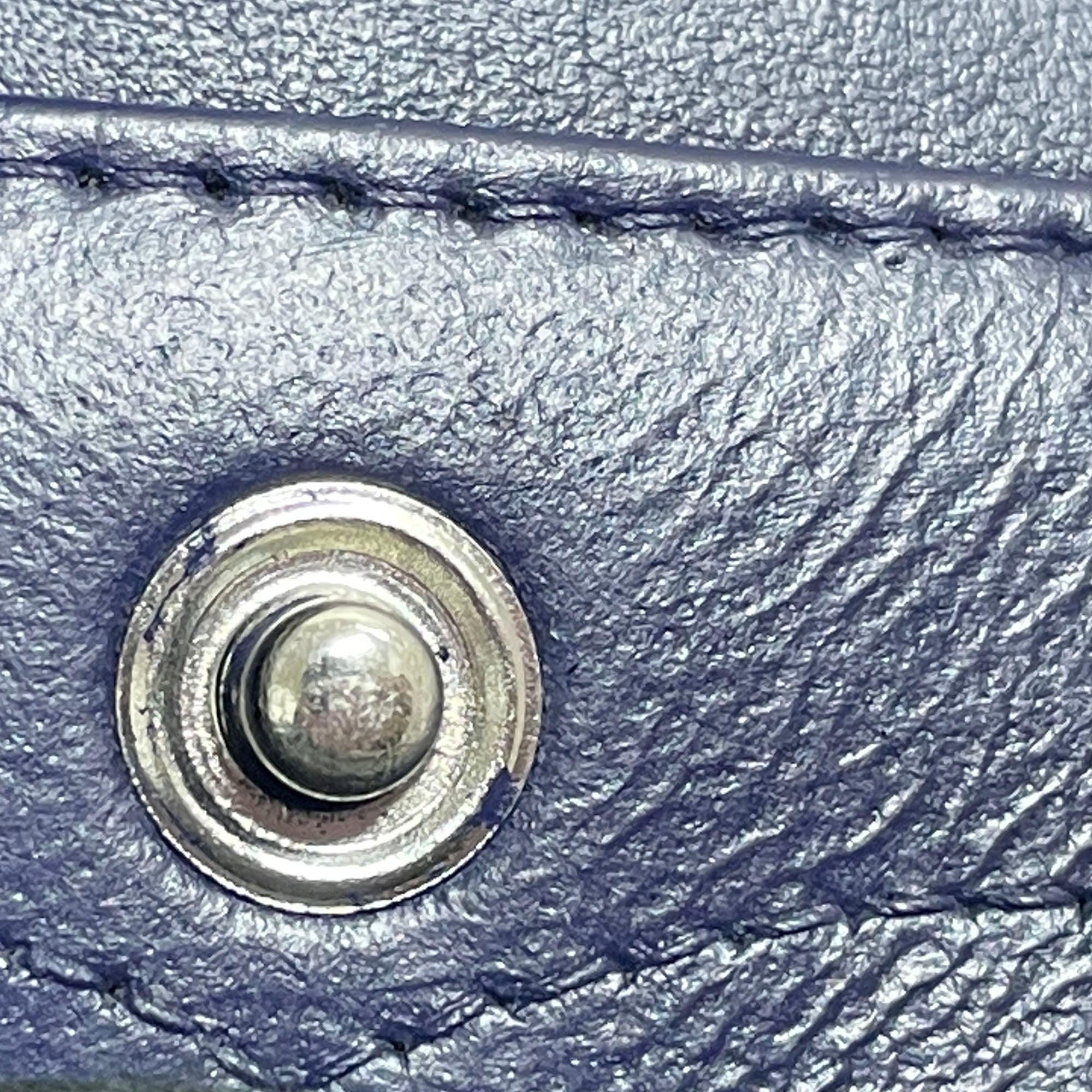 Chanel | Pre-Owned Jumbo Classic Patent Double Flap | Blue/Dark Blue