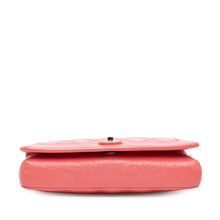 Chanel | Pre-Owned Crumpled Calfskin Bi Quilted Vintage Full Flap | Pink/Salmon