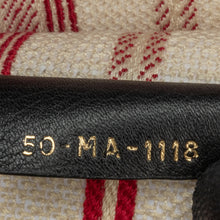 Dior | Pre-Owned Large Striped Book Tote | Red