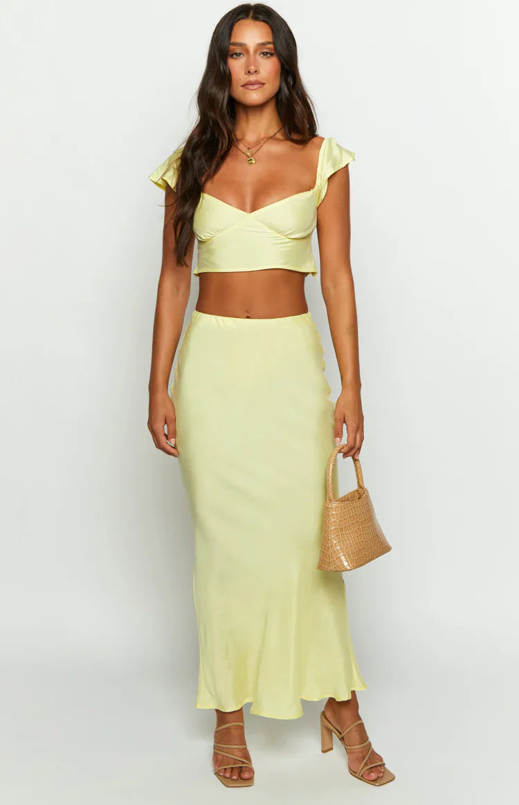 Anna Maxi Skirt | Yellow