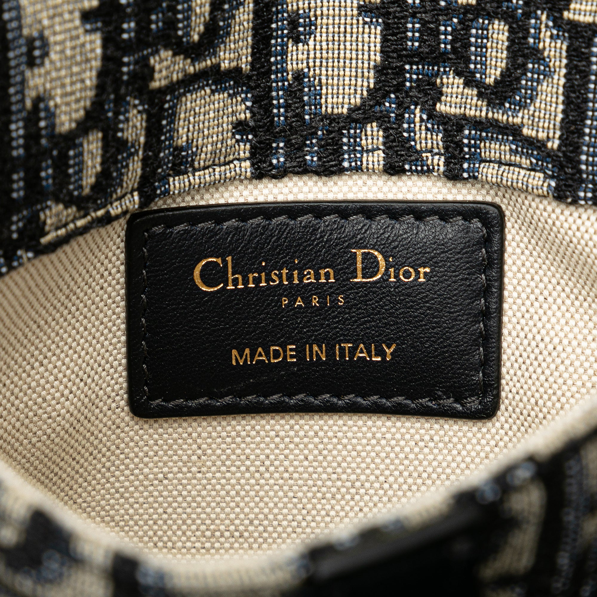 Dior | Pre-Owned Oblique Canvas Saddle Belt Bag - I | Blue