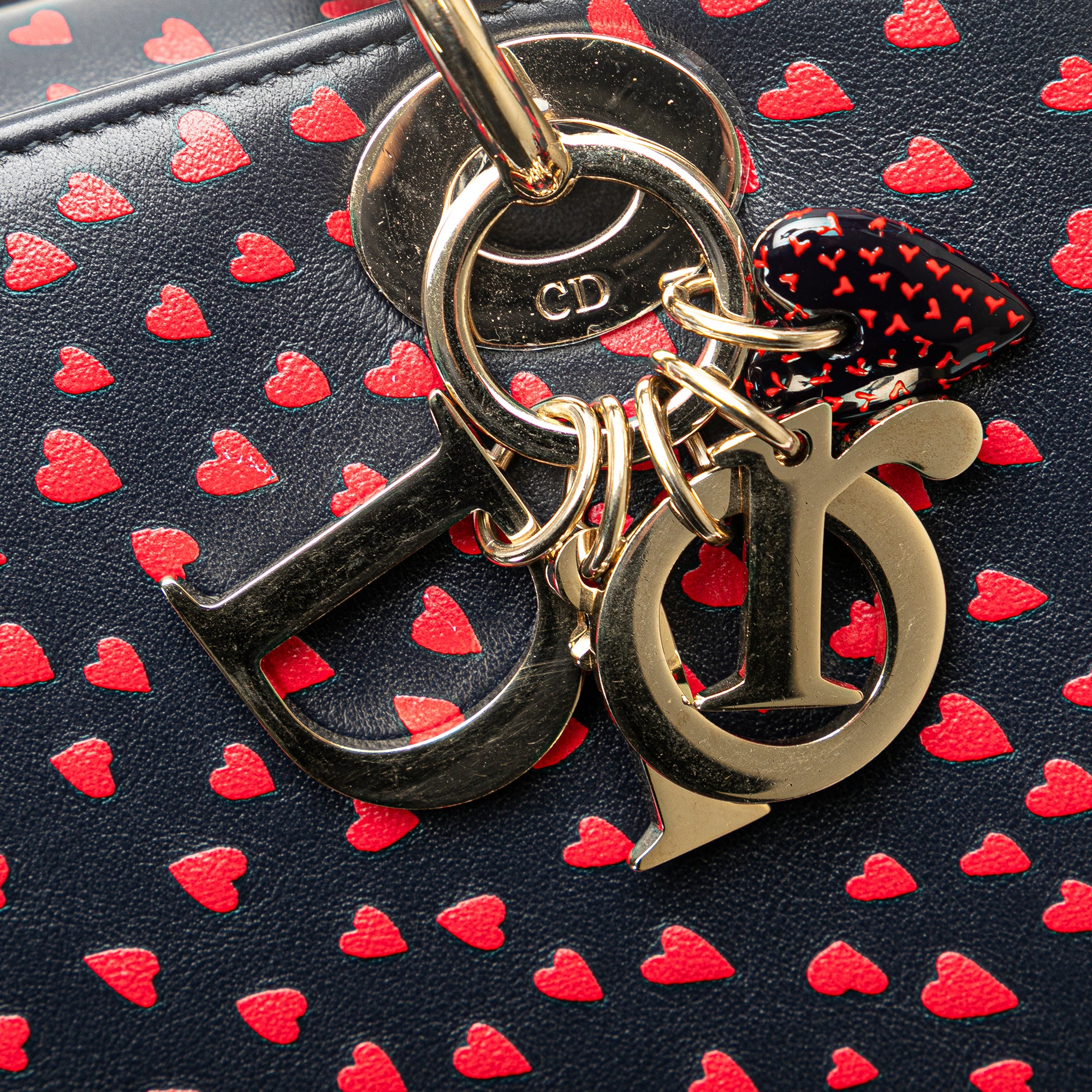 Dior | Pre-Owned Medium Calfskin I Love Paris Lady - I | Blue/Navy