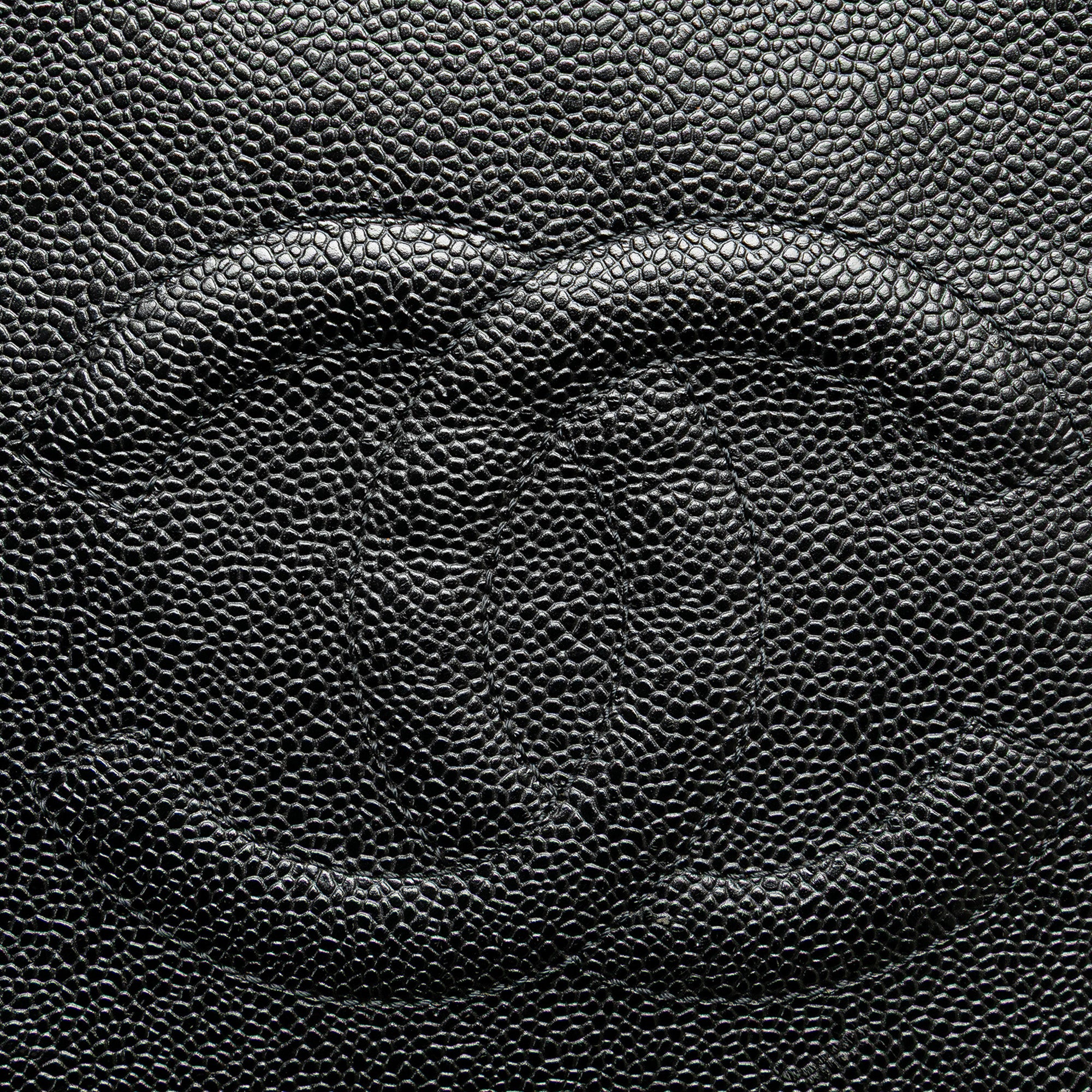 Chanel | Pre-Owned CC Caviar Leather Tote - I | Black