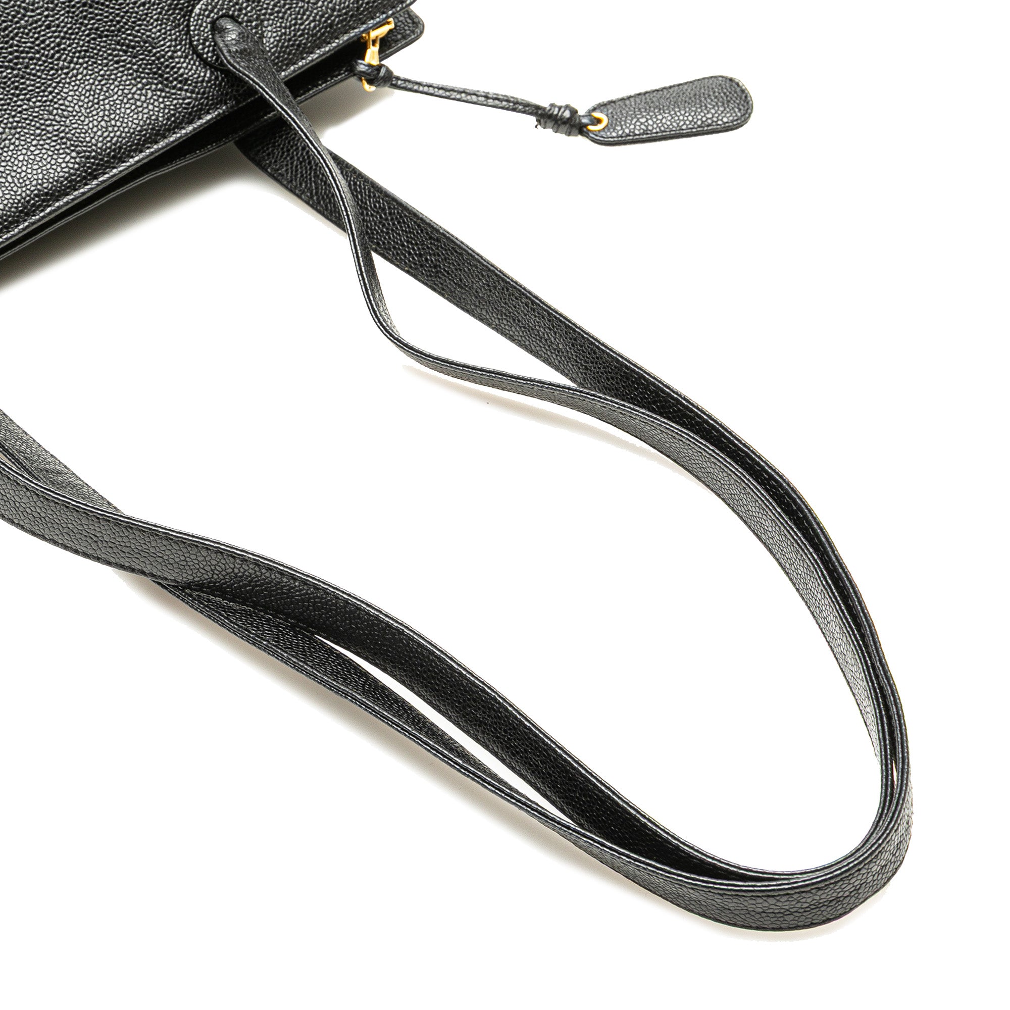 Chanel | Pre-Owned CC Caviar Leather Tote - I | Black