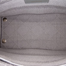 Dior | Pre-Owned Medium Canvas Cannage Lady D Lite - I | Gray/Light Gray
