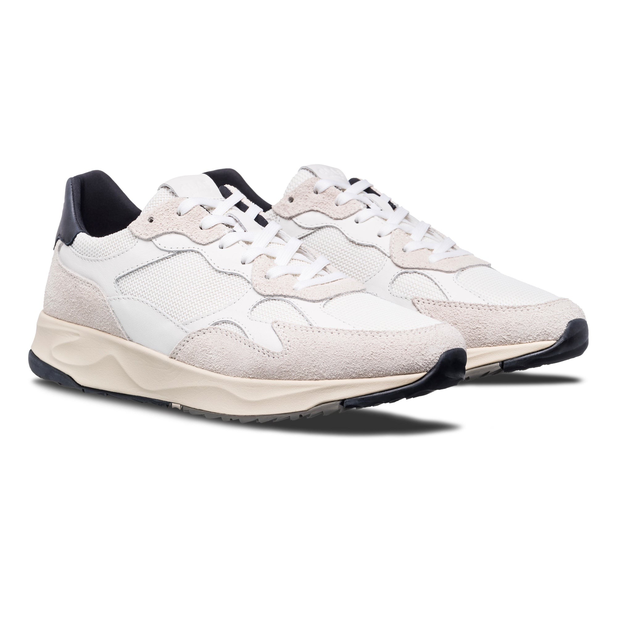Womens | Zuma | White Leather Navy