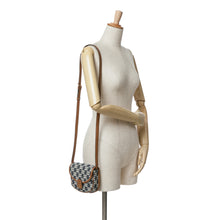 Celine | Pre-Owned Mini Triomphe Canvas and Calfskin Besace Crossbody | Blue/Navy