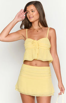 Zyra Crop Top | Yellow