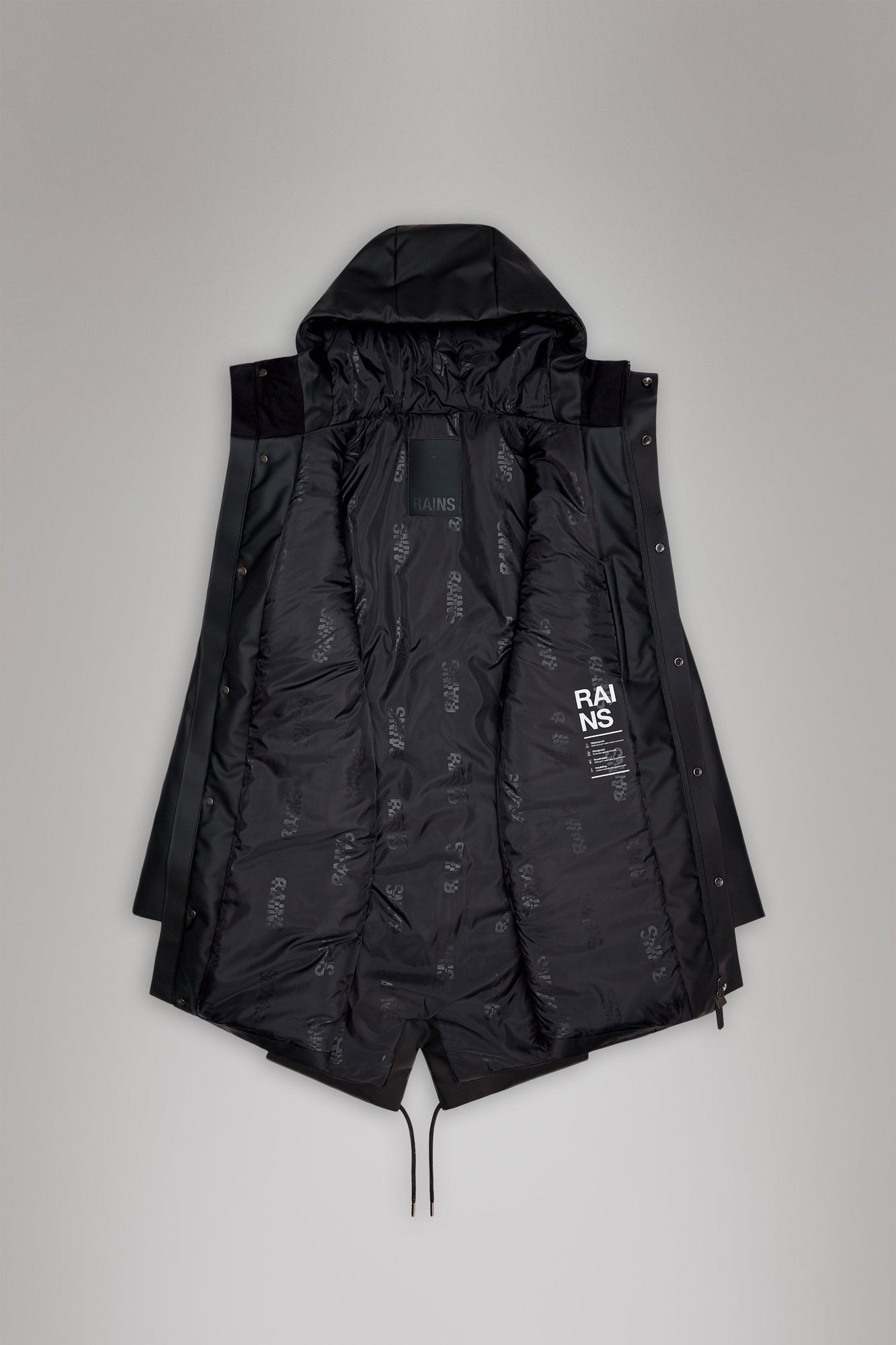 Rains Nome Long Parka Drift Jacket