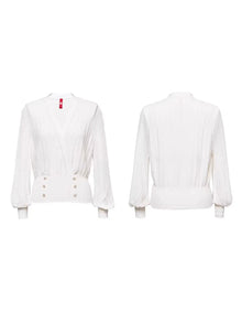 V-Neck Shirt | White