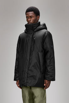 Rains Torna Insulated Long Jacket Black Jacket