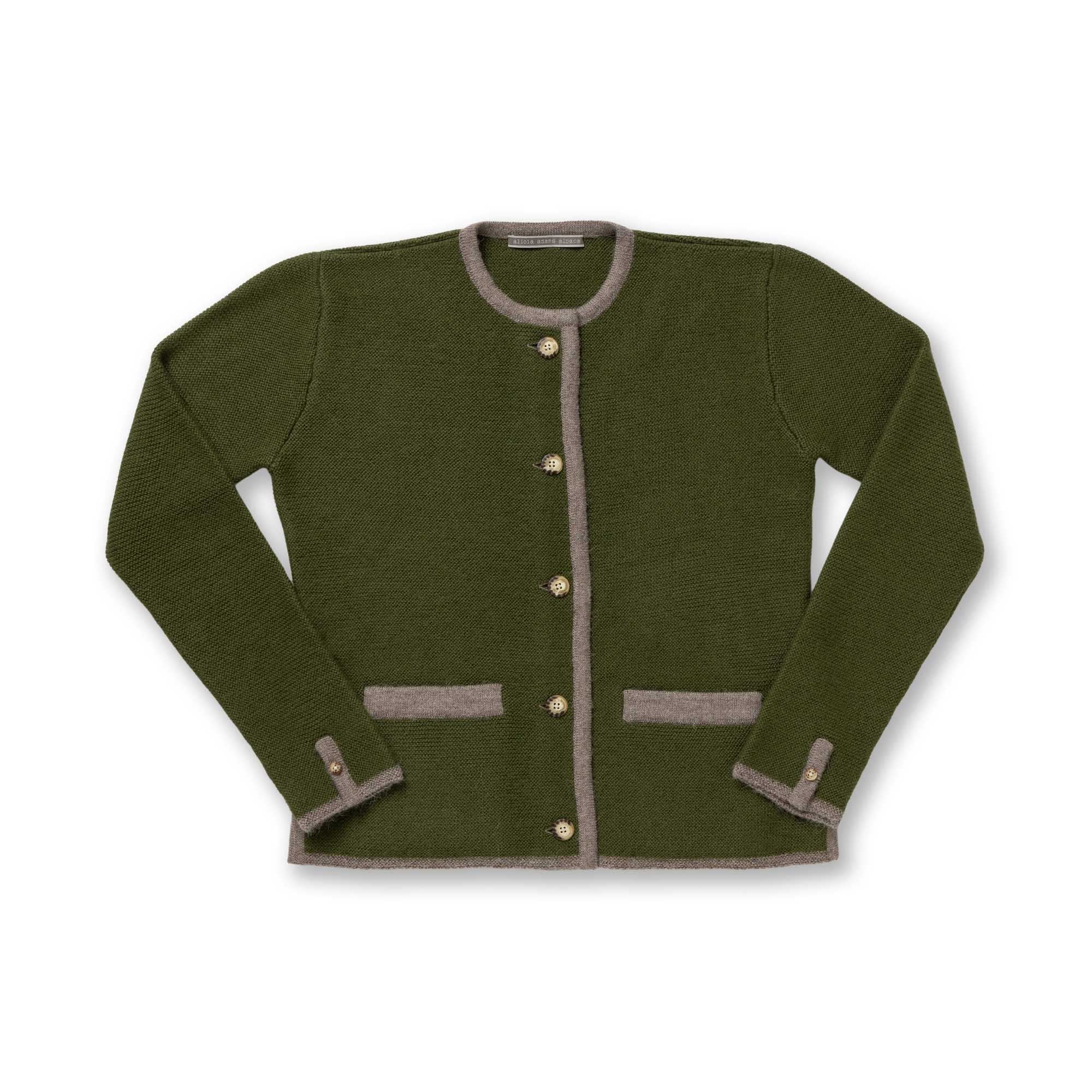 Women | Innsbruck Cardigan | Pine / Taupe