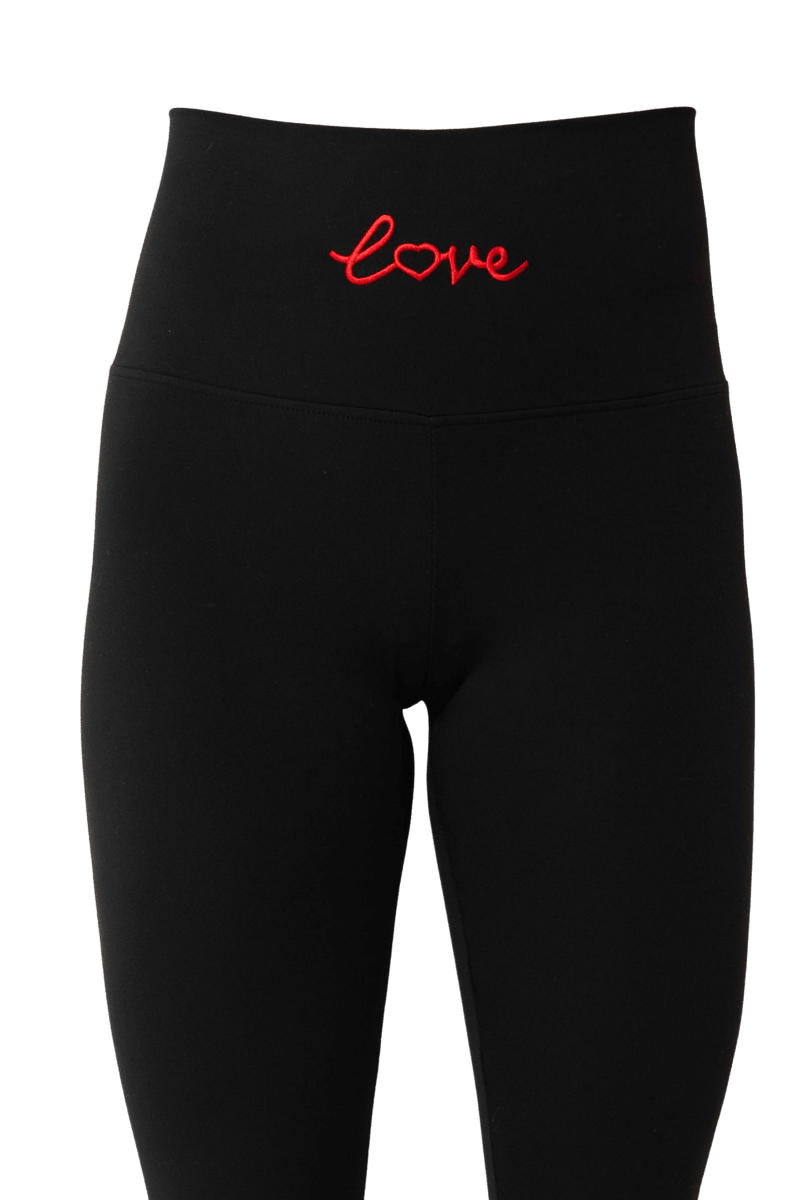Adore Yourself High - Waisted Premium Legging - Black/Red - Self - Adore