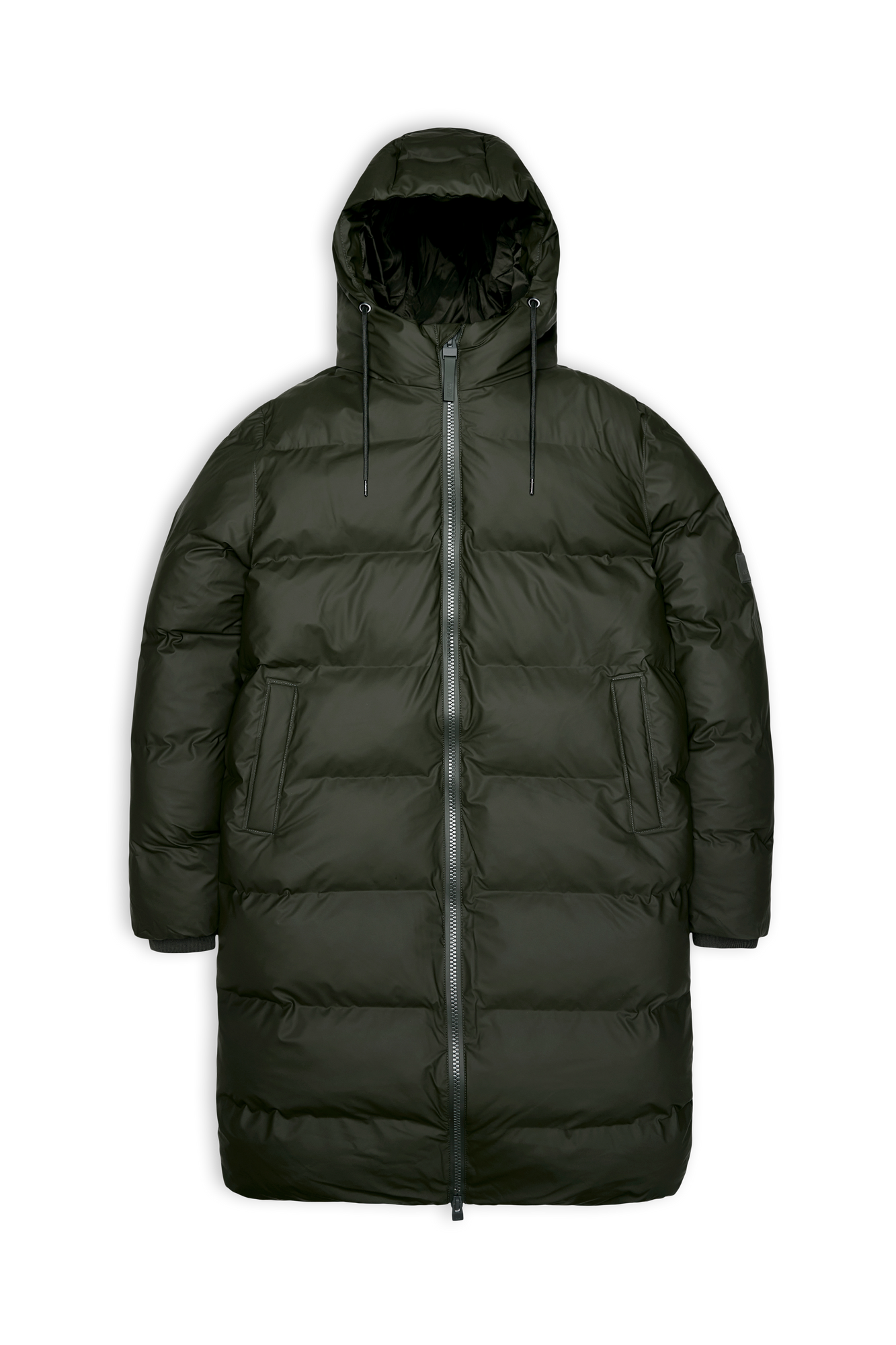 Rains Alta Longer Puffer Jacket Green Jacket