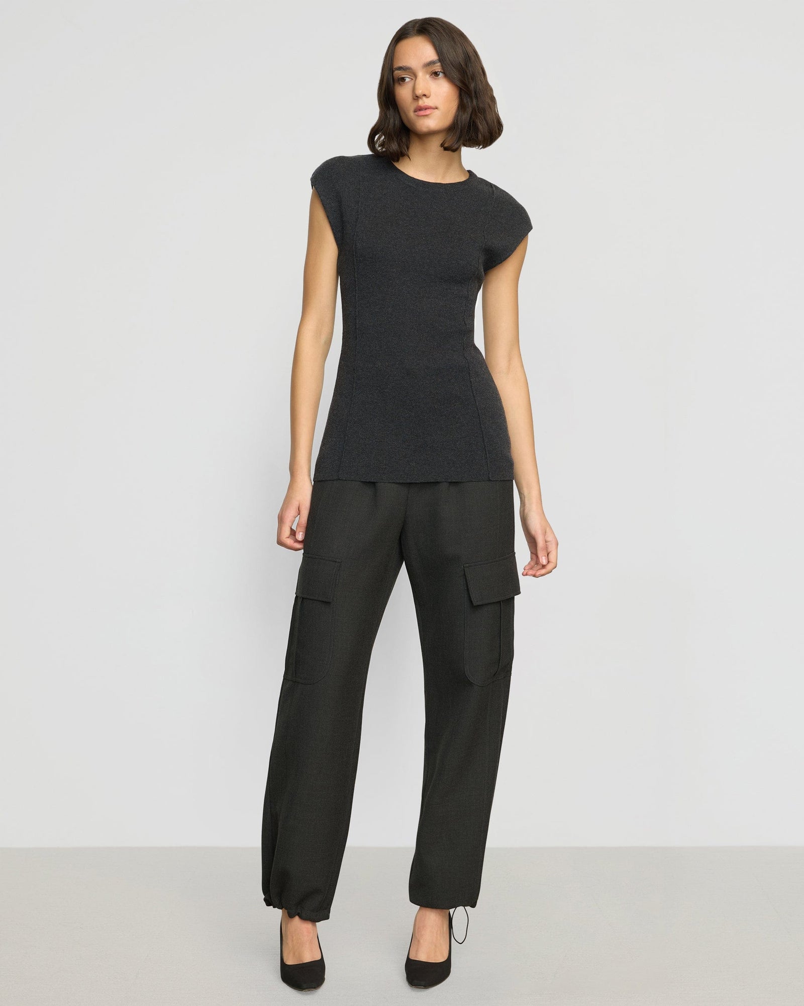 Olivia | Alani Organic Cotton-Wool Knit Top in Size Small 