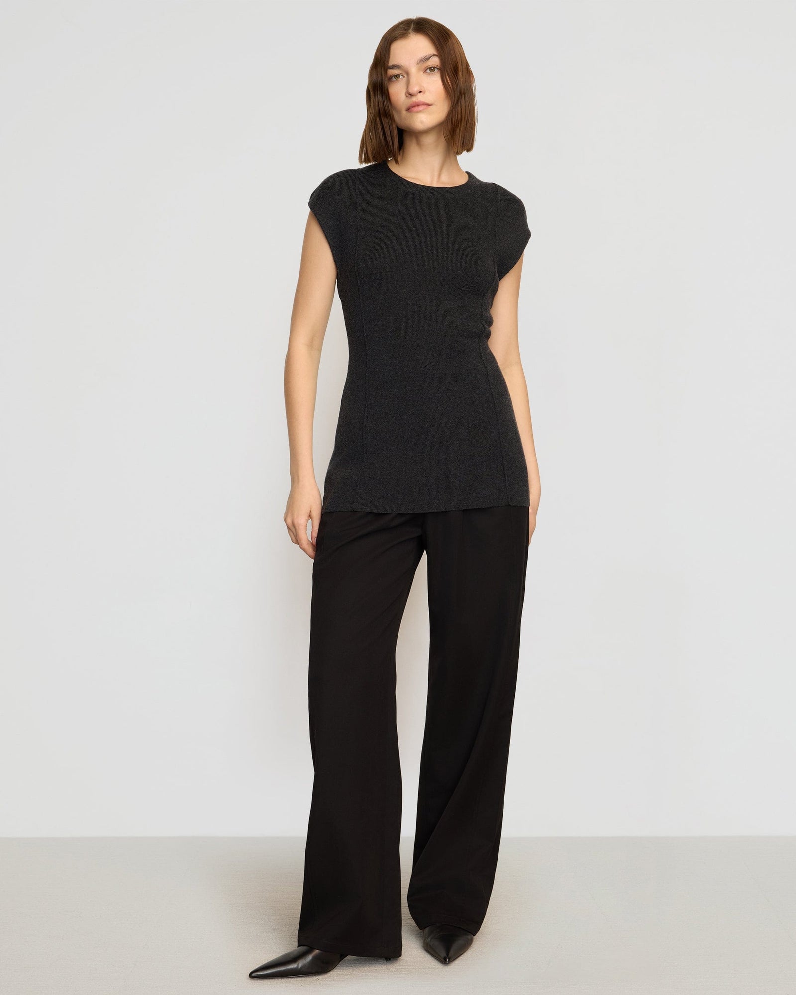 Helena | Alani Organic Cotton-Wool Knit Top in Size Small 