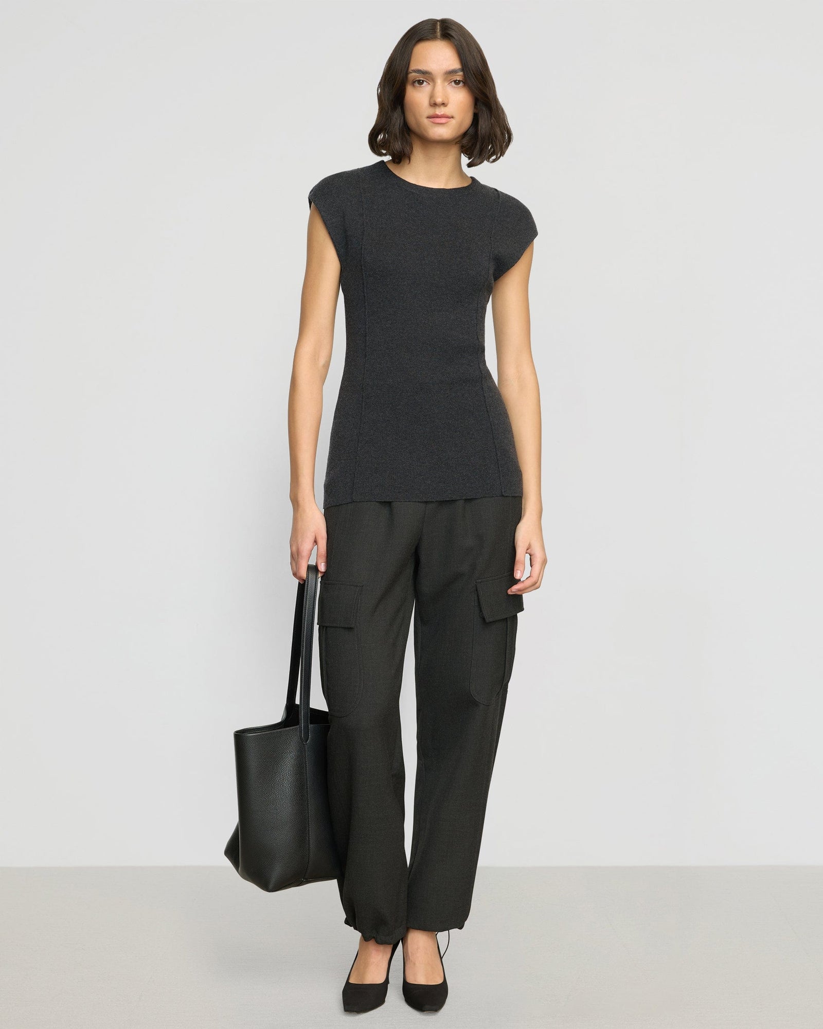 Olivia | Alani Organic Cotton-Wool Knit Top in Size Small 