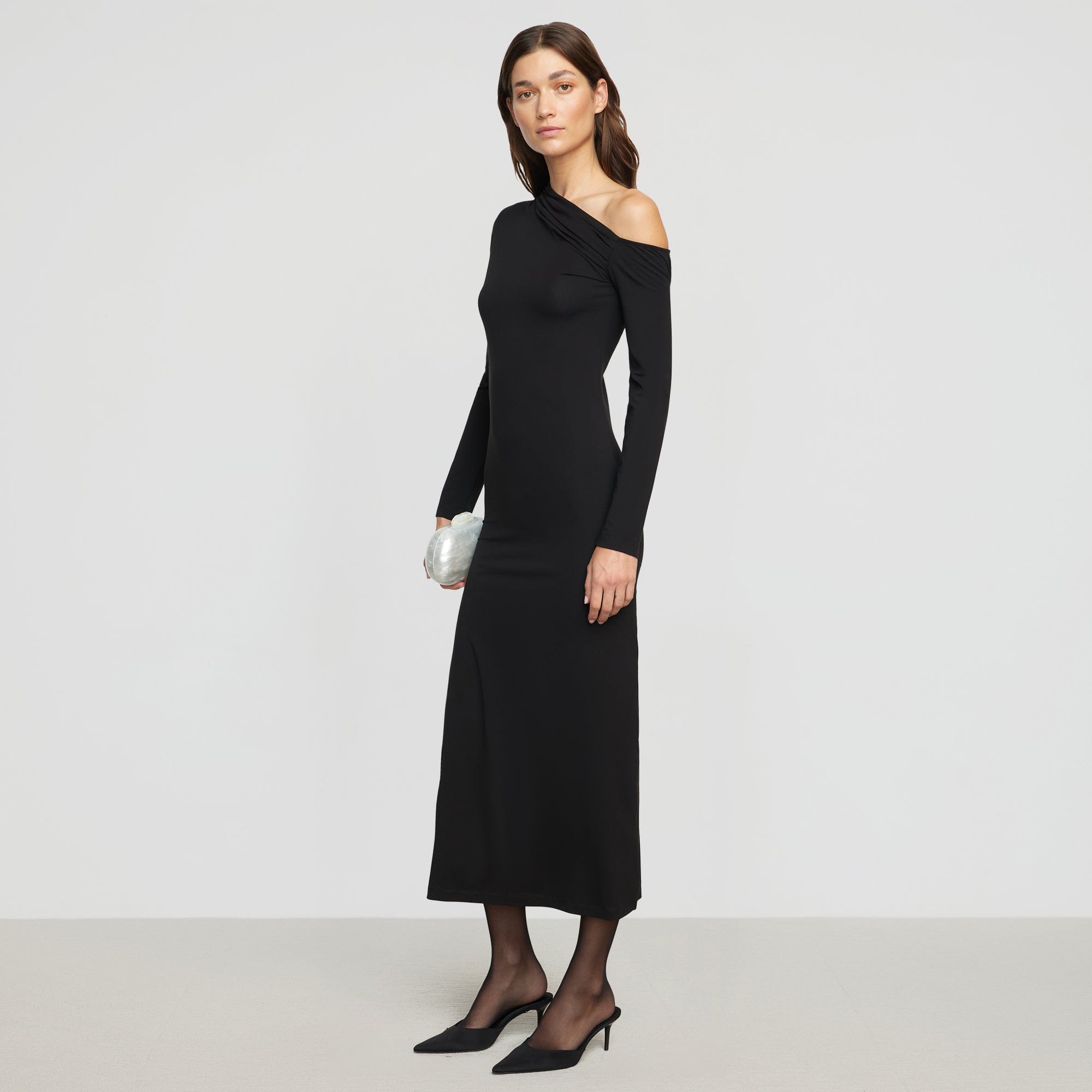 Renee | Alina Off-Shoulder Jersey Dress in Size Small