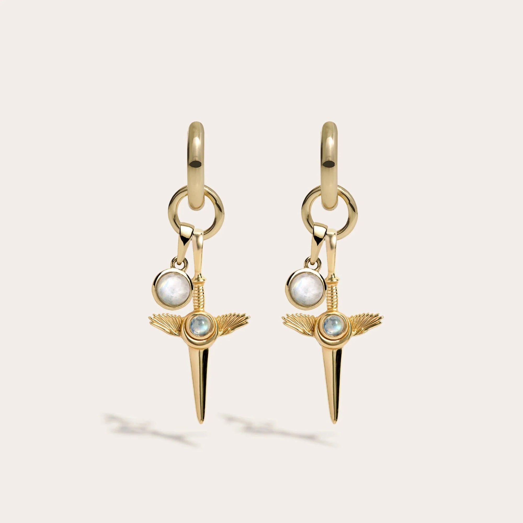 Blood Moon Rising Earring Set | 14K Yellow Gold Vermeil