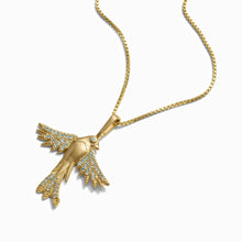 Suffragist Bluebird Necklace | 14K Yellow Gold Vermeil