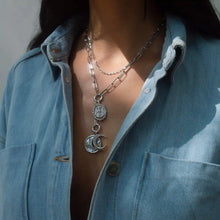 Lilith Moon Charm Lariat | Sterling Silver
